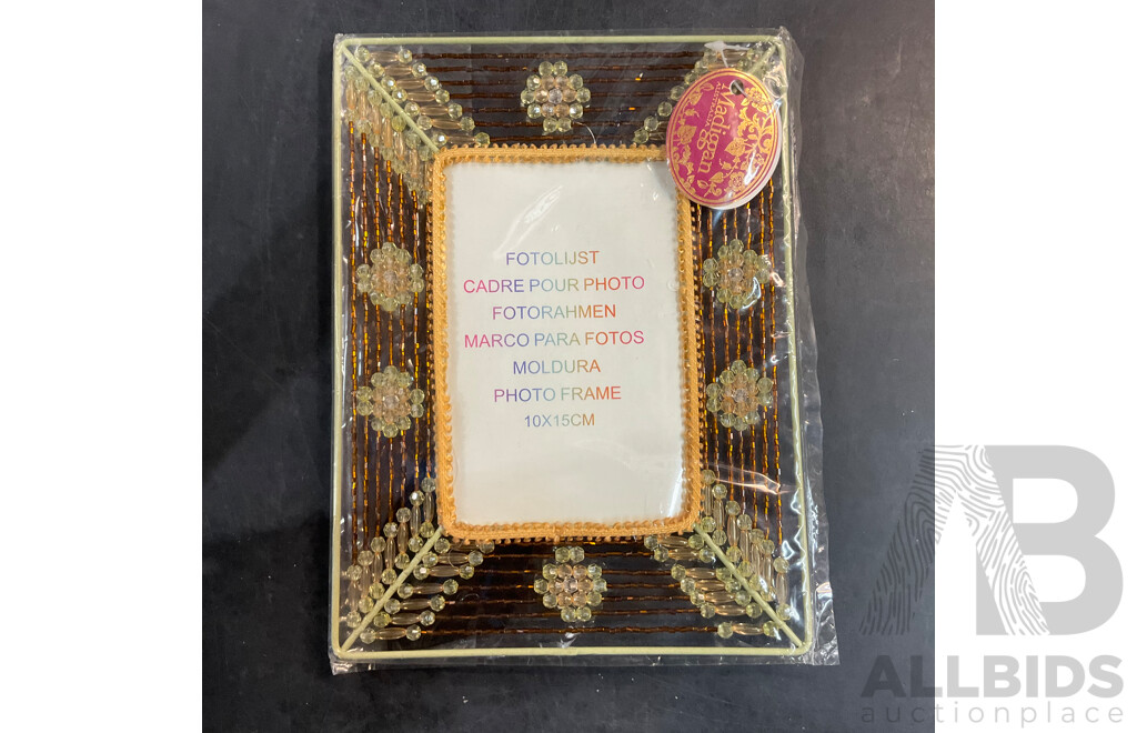 Assorted Photo Frames, Albums, and Wishing Cards
