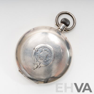 M. Blasbalk Albury 50mm Antique Sterling Silver 50mm Pocket Watch, 101.59 Grams
