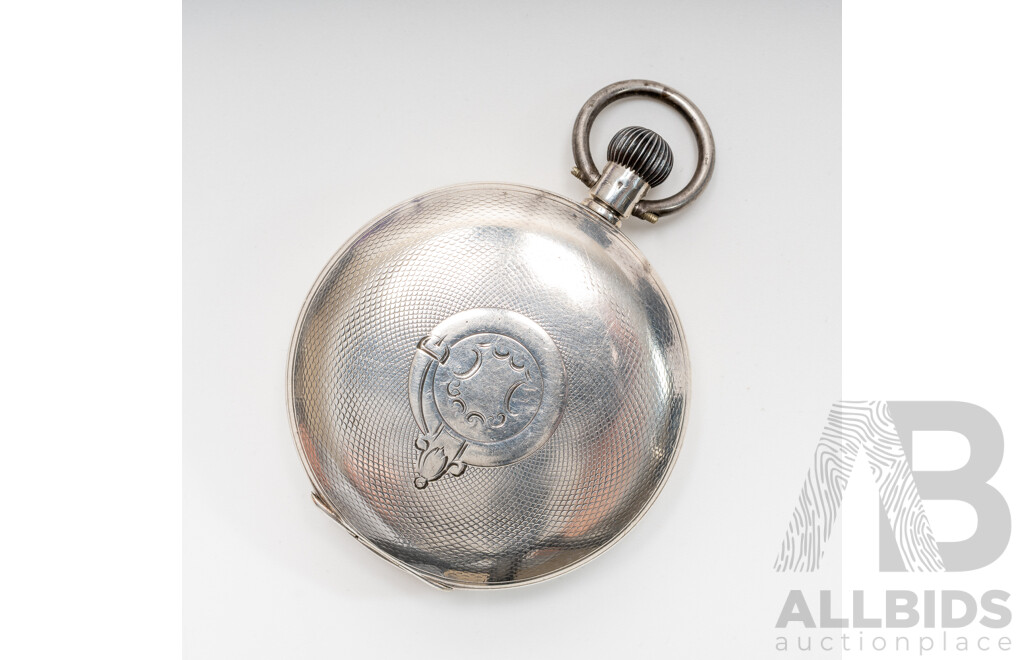 M. Blasbalk Albury 50mm Antique Sterling Silver 50mm Pocket Watch, 101.59 Grams