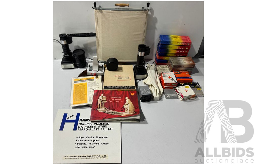 Large Collection Vintage Camera Ephemera and Equipment