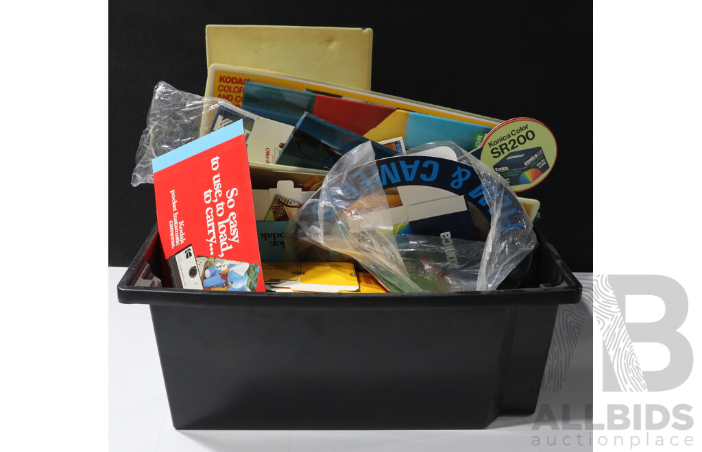Large Collection Vintage Camera Ephemera and Equipment