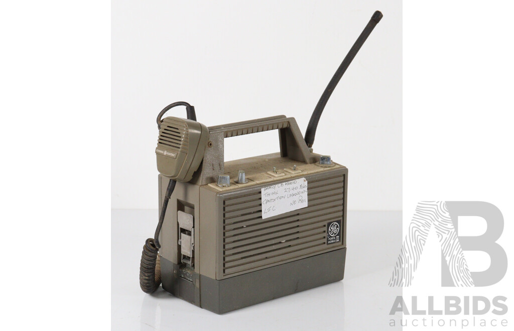 Vintage General Electric Porta-Mobile II Portable CB Radio