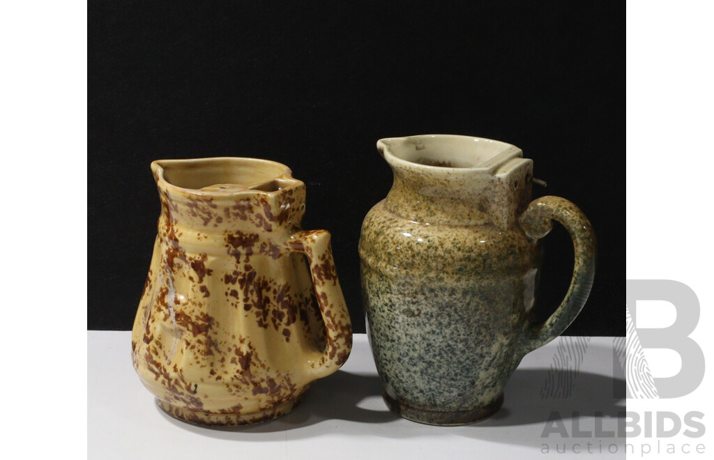 Pair of Large Vintage Ceramic Electrical Kettles