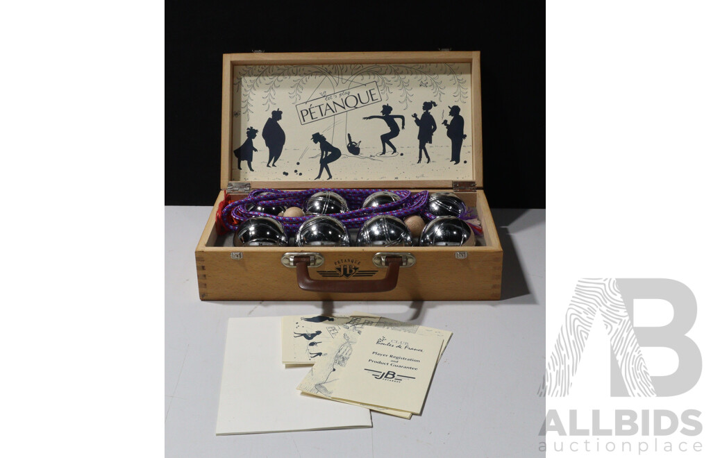 Cased French Petanque Games Set