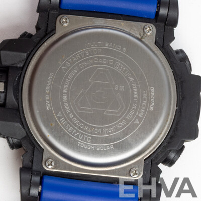 Casio G-Shock Watch, Blue/black, GW-1100FC 002A2420, as New
