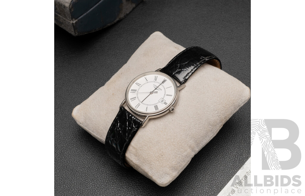 Longines Presencé Watch, L4.720.4, 32mm, with Original Box
