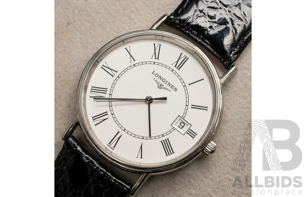 Longines Presencé Watch, L4.720.4, 32mm, with Original Box