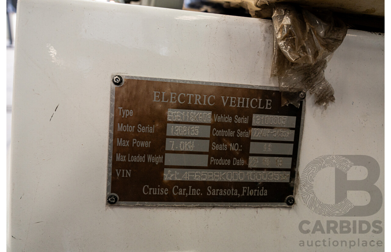 10/2013 EMC EG6118KA03 11 Person Electric Golf Cart Sightseeing Bus