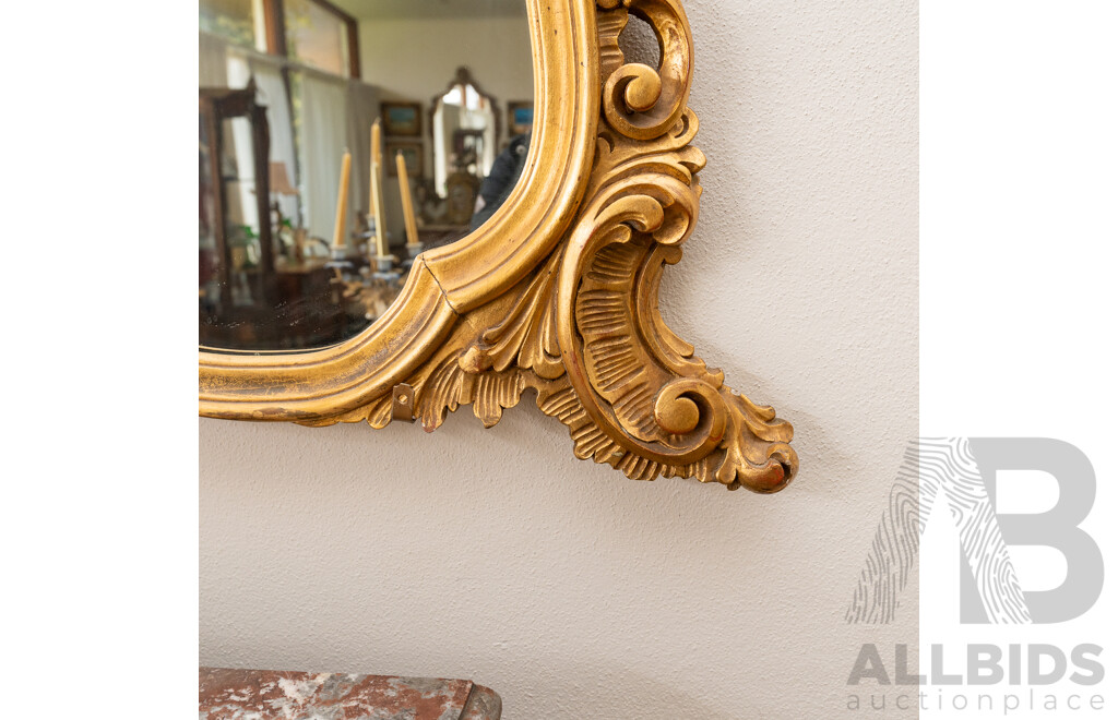 Large Victorian Gilt Framed Mirror