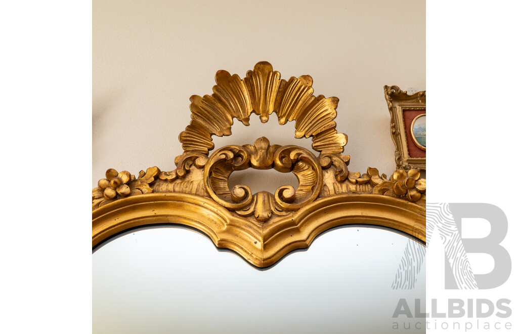Large Victorian Gilt Framed Mirror