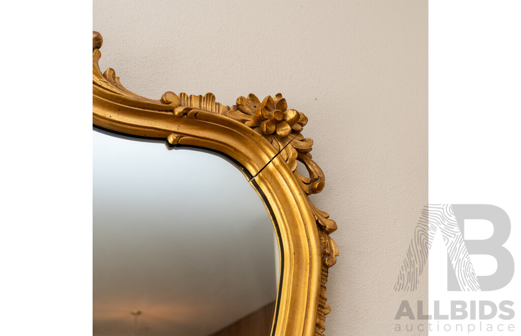 Large Victorian Gilt Framed Mirror