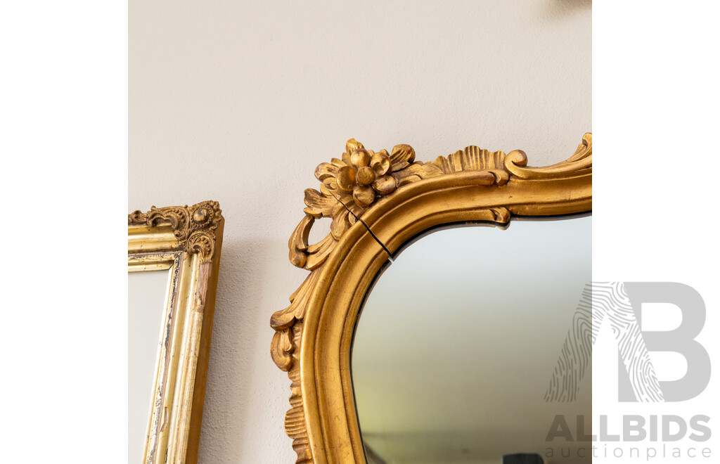 Large Victorian Gilt Framed Mirror