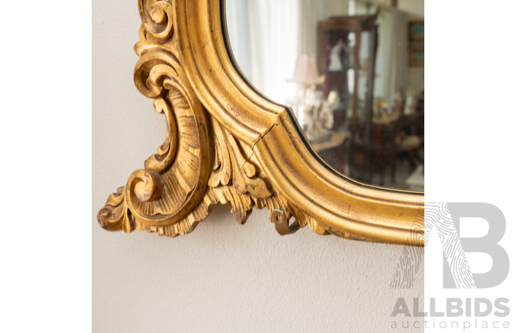 Large Victorian Gilt Framed Mirror