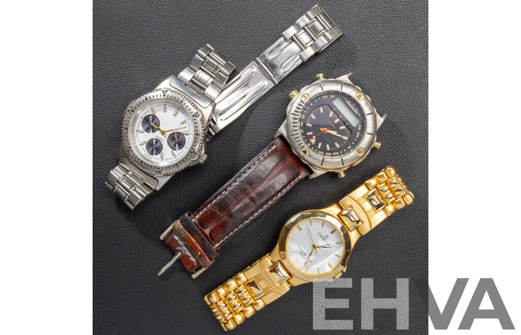 Calvin Hill Watch with (2) Unbranded Mens Watches