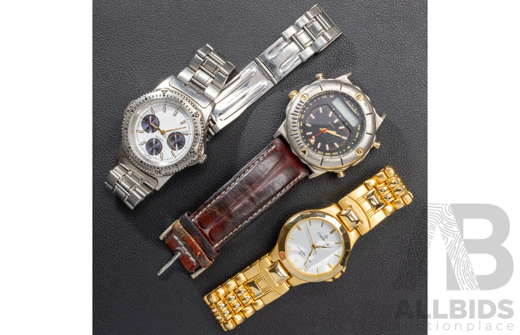 Calvin Hill Watch with (2) Unbranded Mens Watches