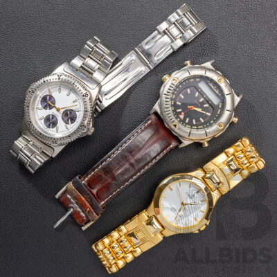 Calvin Hill Watch with (2) Unbranded Mens Watches