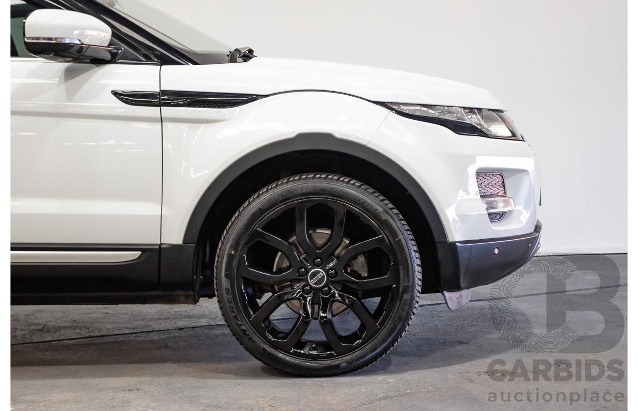 10/2012 Range Rover Evoque SD4 Prestige (AWD) LV 5d Wagon Fuji White Turbo Diesel 2.2L