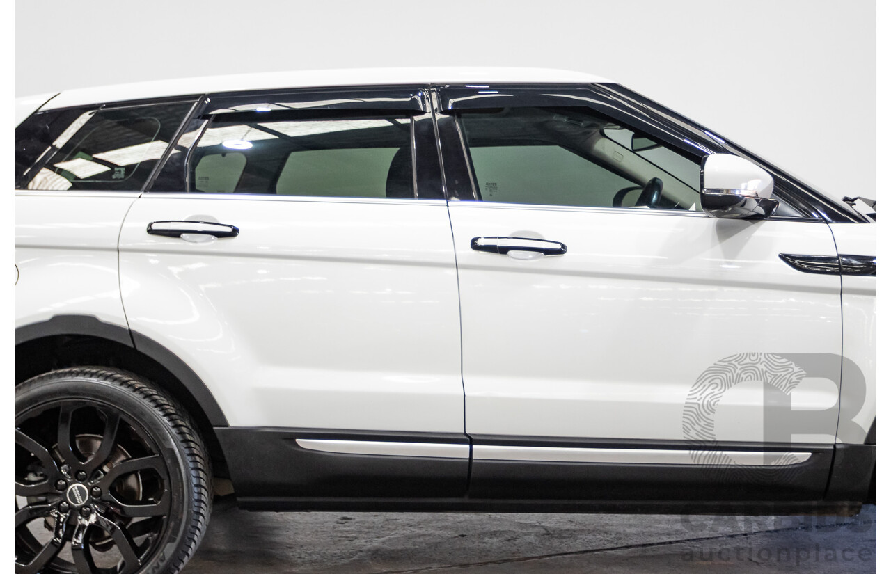 10/2012 Range Rover Evoque SD4 Prestige (AWD) LV 5d Wagon Fuji White Turbo Diesel 2.2L