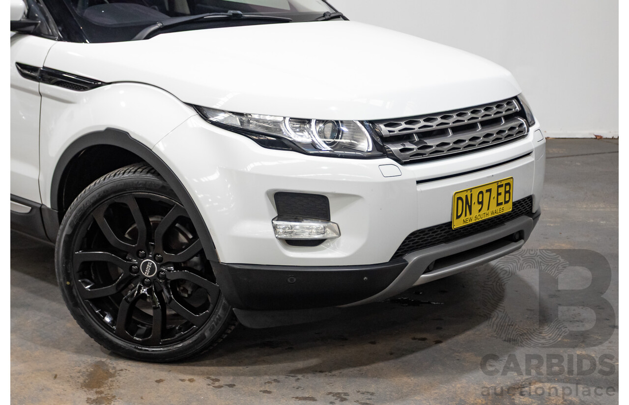 10/2012 Range Rover Evoque SD4 Prestige (AWD) LV 5d Wagon Fuji White Turbo Diesel 2.2L