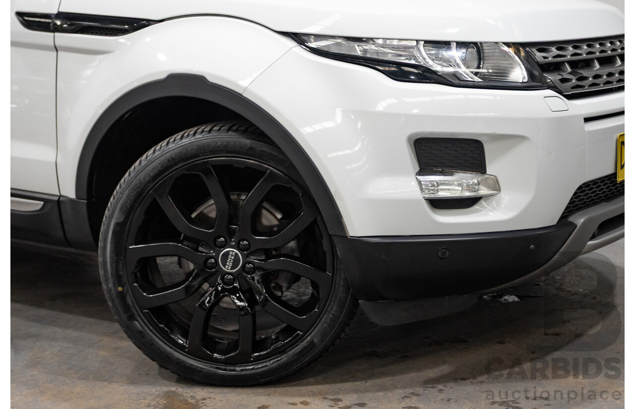 10/2012 Range Rover Evoque SD4 Prestige (AWD) LV 5d Wagon Fuji White Turbo Diesel 2.2L