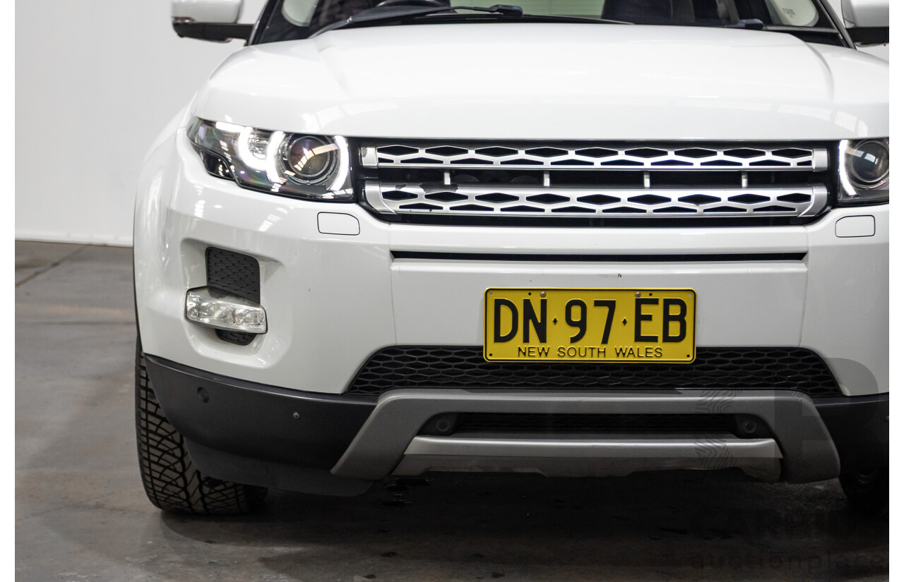 10/2012 Range Rover Evoque SD4 Prestige (AWD) LV 5d Wagon Fuji White Turbo Diesel 2.2L
