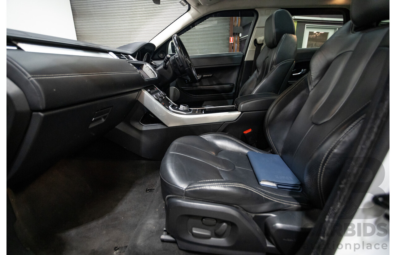 10/2012 Range Rover Evoque SD4 Prestige (AWD) LV 5d Wagon Fuji White Turbo Diesel 2.2L