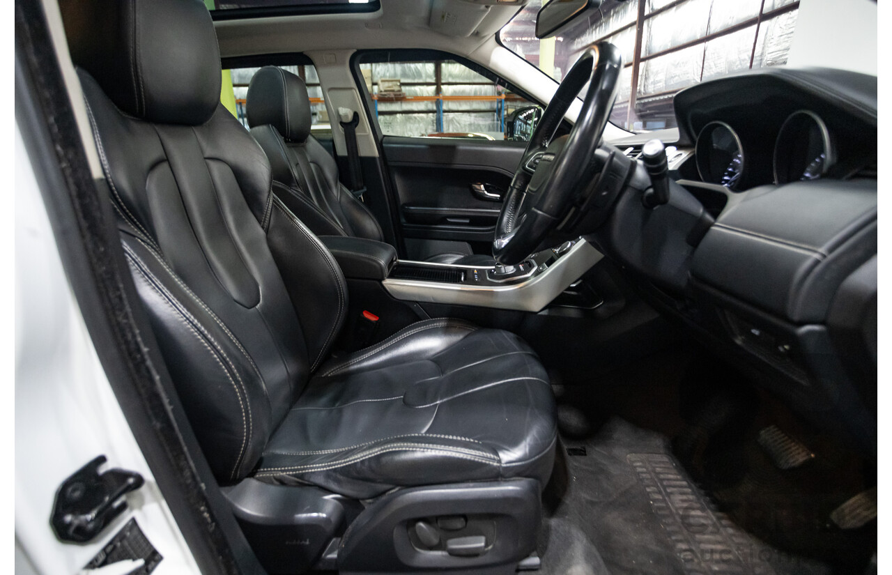 10/2012 Range Rover Evoque SD4 Prestige (AWD) LV 5d Wagon Fuji White Turbo Diesel 2.2L
