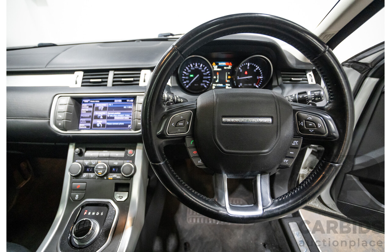 10/2012 Range Rover Evoque SD4 Prestige (AWD) LV 5d Wagon Fuji White Turbo Diesel 2.2L