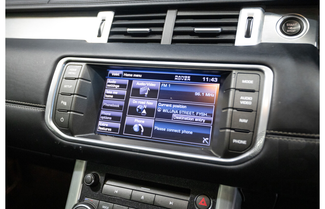 10/2012 Range Rover Evoque SD4 Prestige (AWD) LV 5d Wagon Fuji White Turbo Diesel 2.2L