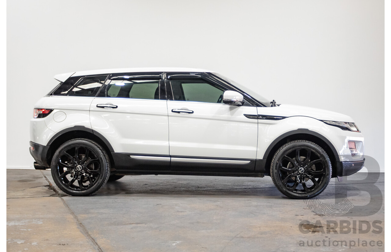 10/2012 Range Rover Evoque SD4 Prestige (AWD) LV 5d Wagon Fuji White Turbo Diesel 2.2L