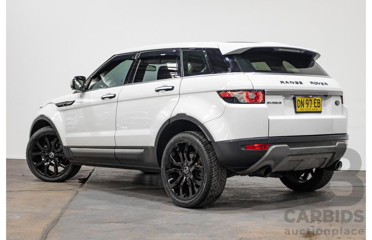 10/2012 Range Rover Evoque SD4 Prestige (AWD) LV 5d Wagon Fuji White Turbo Diesel 2.2L