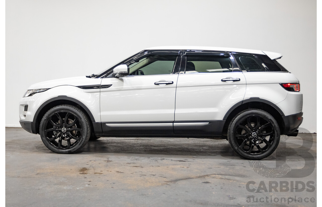 10/2012 Range Rover Evoque SD4 Prestige (AWD) LV 5d Wagon Fuji White Turbo Diesel 2.2L