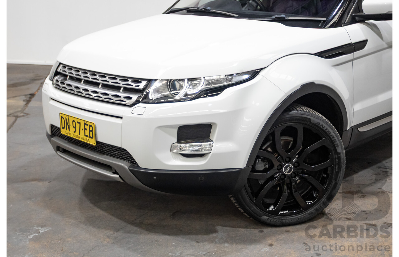 10/2012 Range Rover Evoque SD4 Prestige (AWD) LV 5d Wagon Fuji White Turbo Diesel 2.2L