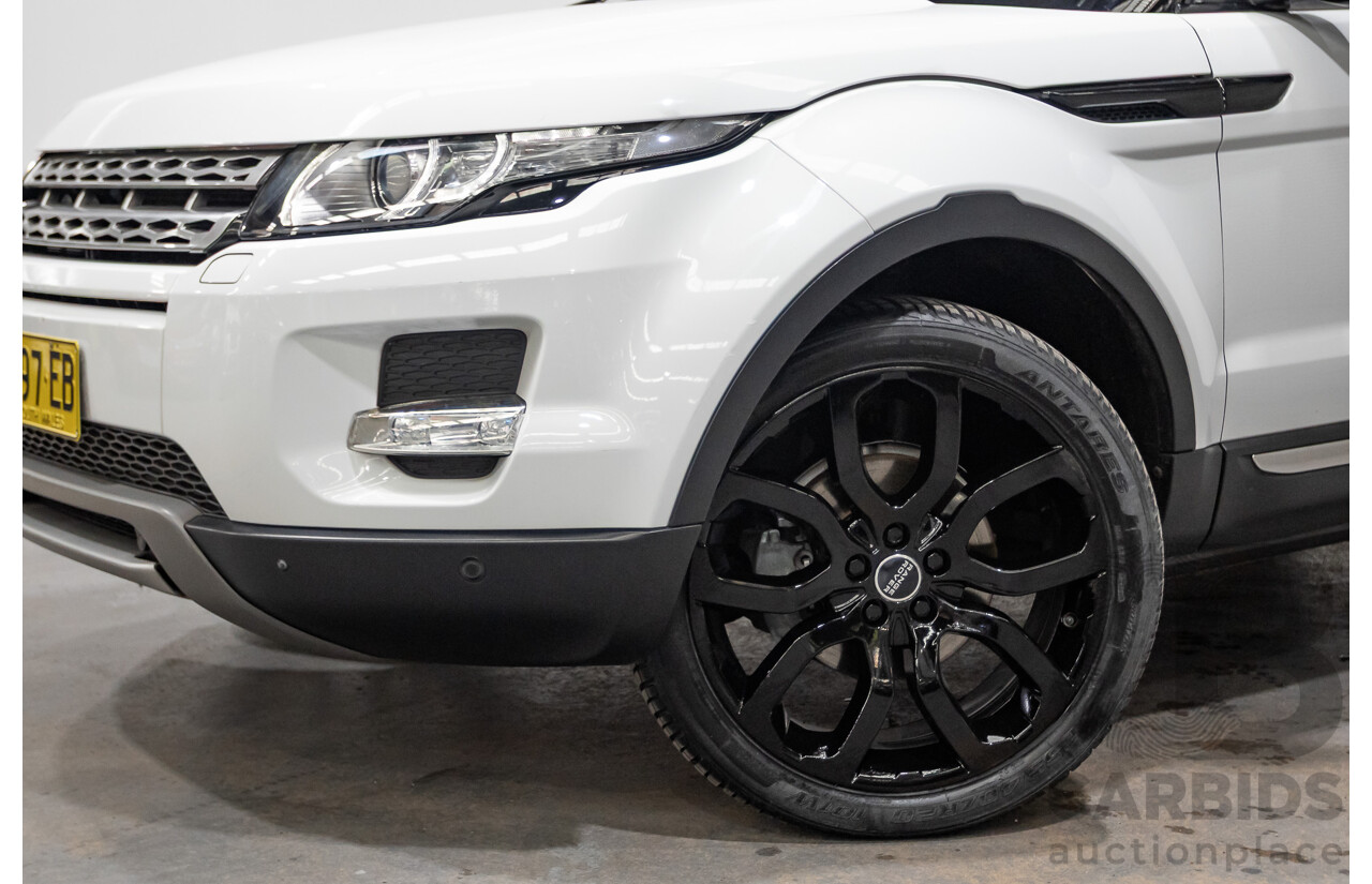 10/2012 Range Rover Evoque SD4 Prestige (AWD) LV 5d Wagon Fuji White Turbo Diesel 2.2L