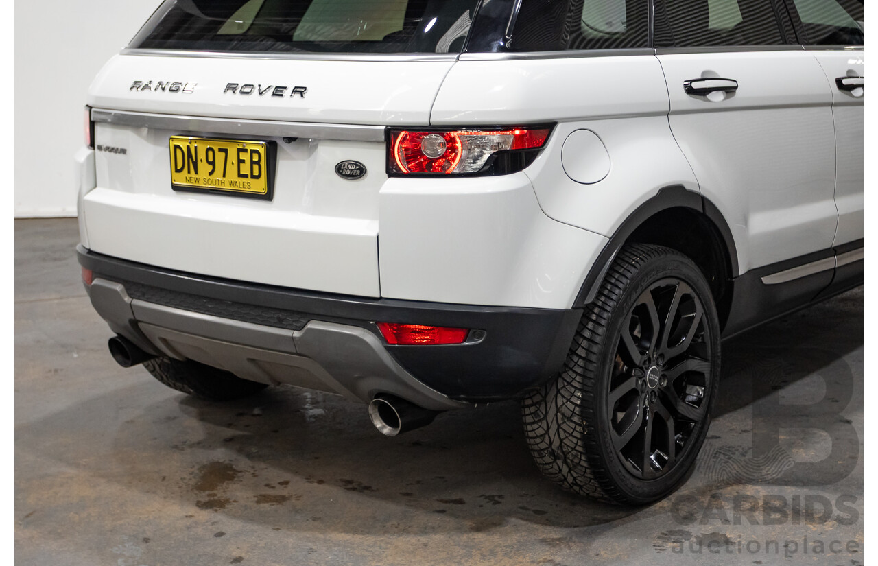 10/2012 Range Rover Evoque SD4 Prestige (AWD) LV 5d Wagon Fuji White Turbo Diesel 2.2L