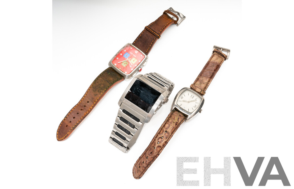 Collection of (3) Mens Watches - D&G, Paul Smith & DKNY