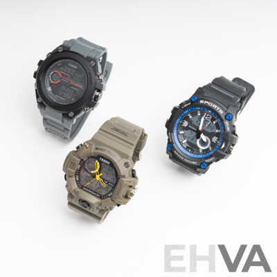 Tradie (2) Mens Digital Watches & Other Digital Watch - All as New