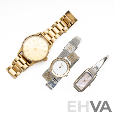 Nixon, Skagen & Elite Ladies (3) Dress Watches