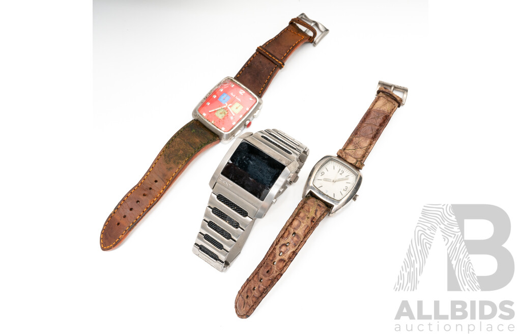 Collection of (3) Mens Watches - D&G, Paul Smith & DKNY