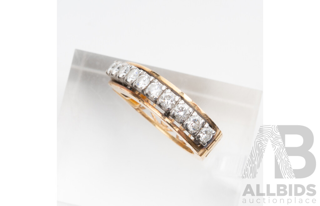 9ct SCRAP Gold Earring with Diamonds, TDW 0.30ct, 3.50 Grams