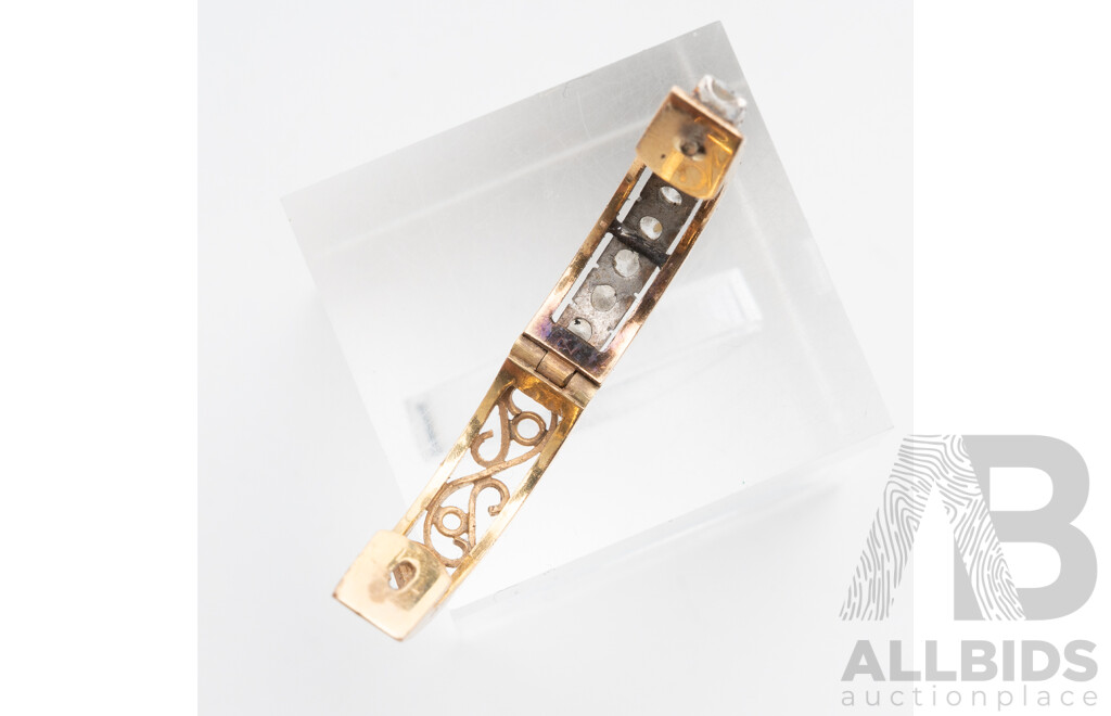 9ct SCRAP Gold Earring with Diamonds, TDW 0.30ct, 3.50 Grams