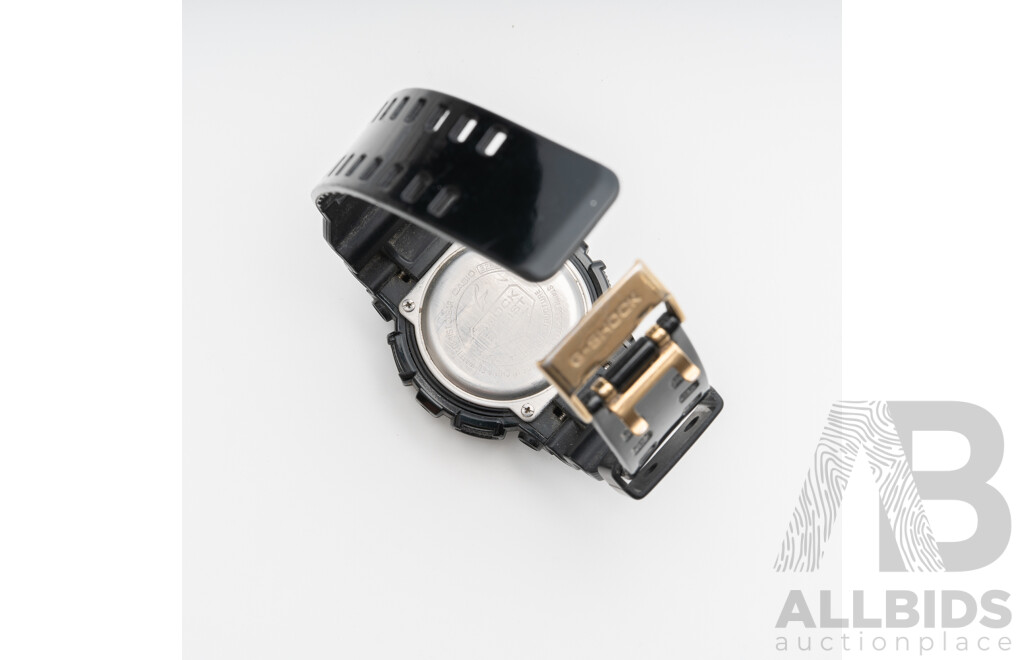 Casio G-Shock Mens Watch, Black/gold, 3263 GD-100GB