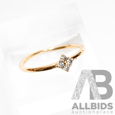 Michael Hill Jewellers 10ct Diamond Love Ring, TDW 0.05ct, 1.31 Grams