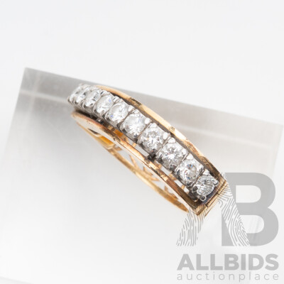 9ct SCRAP Gold Earring with Diamonds, TDW 0.30ct, 3.50 Grams