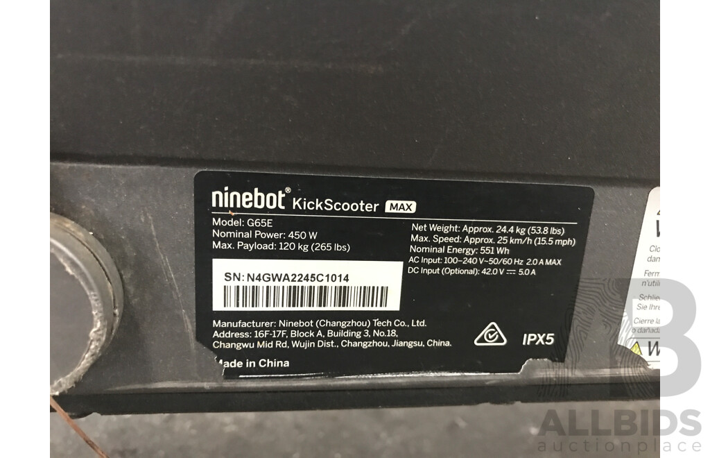 Segway Ninebot G65 Electric Scooter
