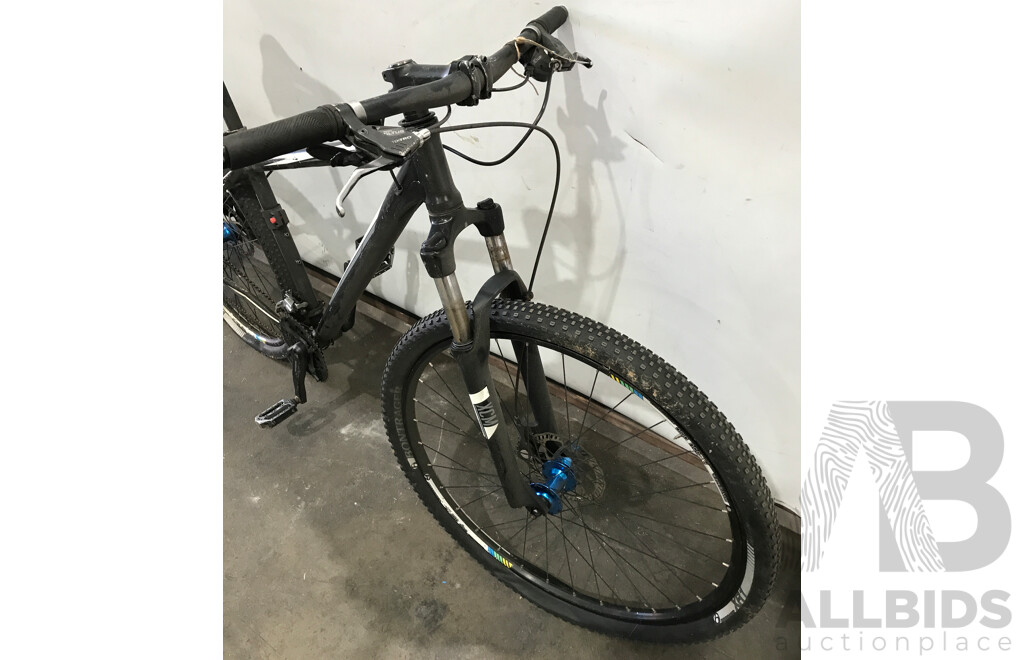Black and White 18 Speed Mountain Bike