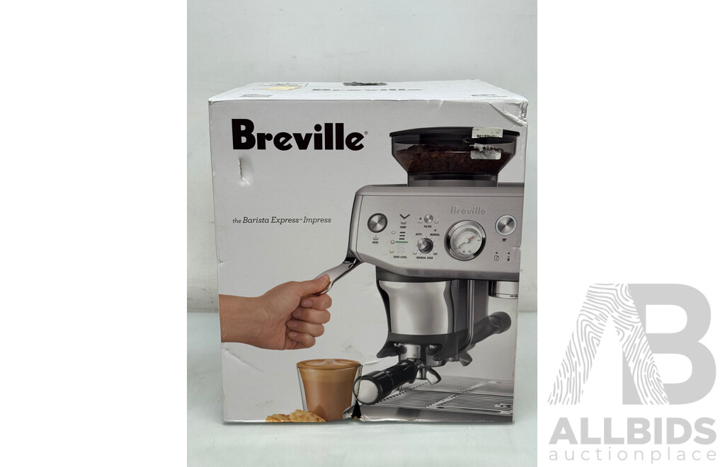 Breville the Barista Express Impress Espresso Machine - Brand New - ORP $829