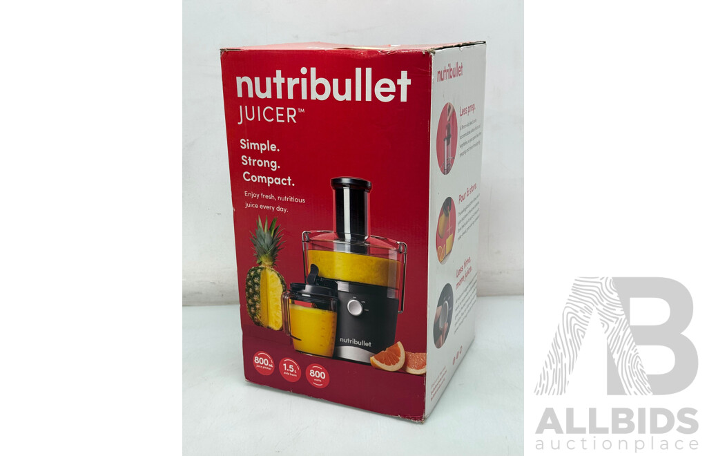 Nutribullet 800w Juicer - Brand New