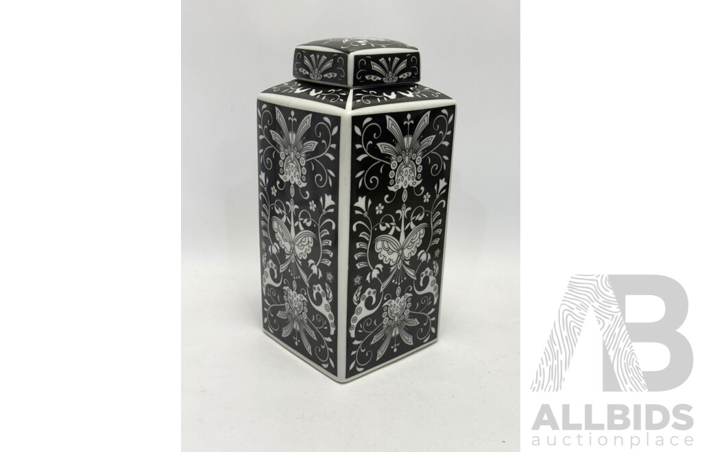 Decorative Ceramic Jar with Lid