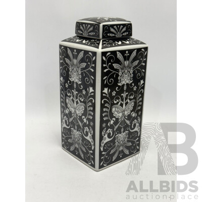 Decorative Ceramic Jar with Lid